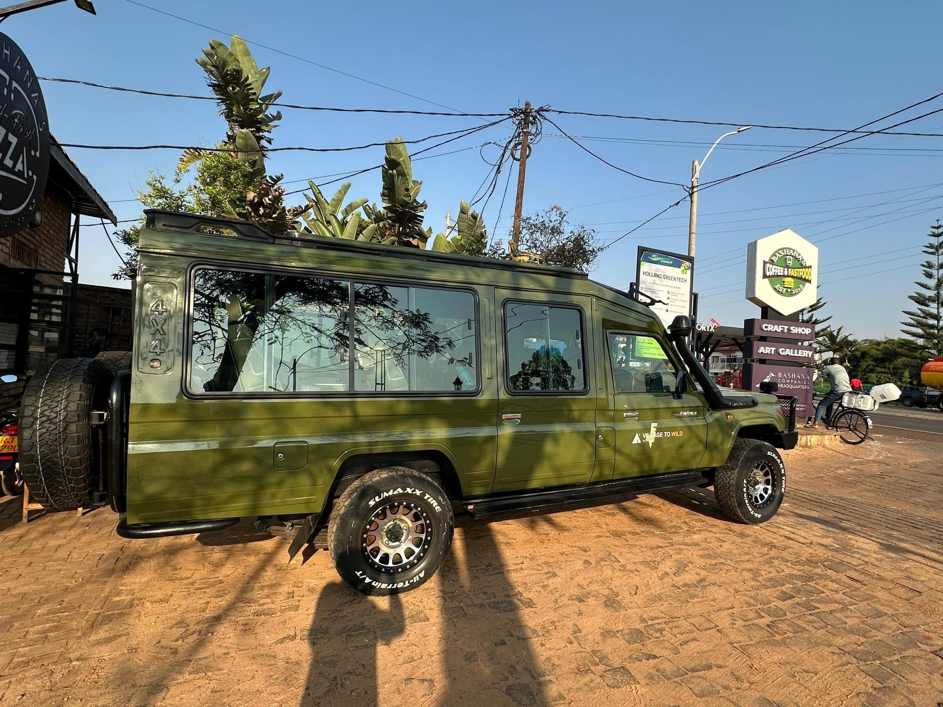 Village to Wild Safaris travelers on safari in Rwanda