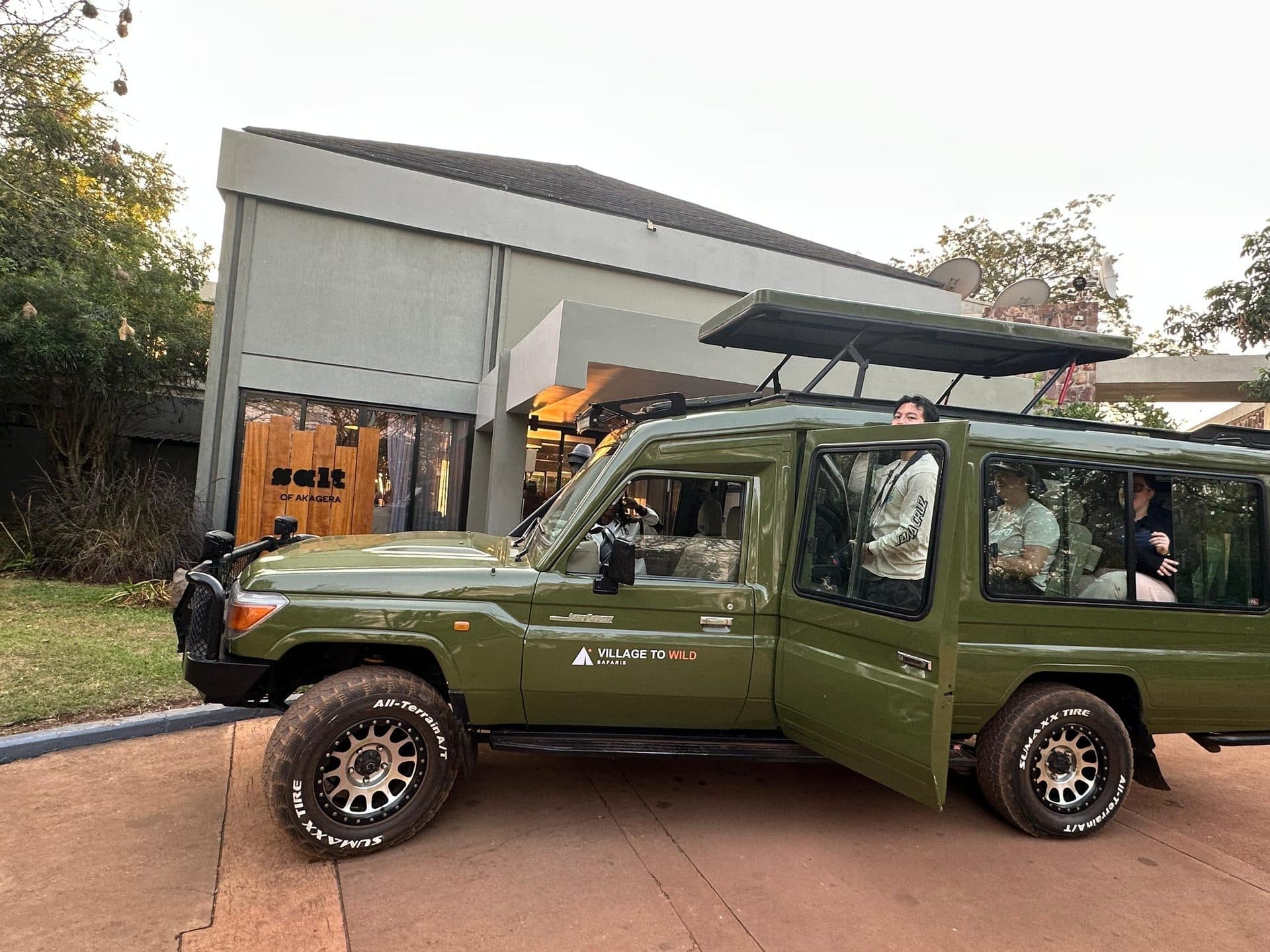 Village to Wild Safaris travelers on safari in Rwanda