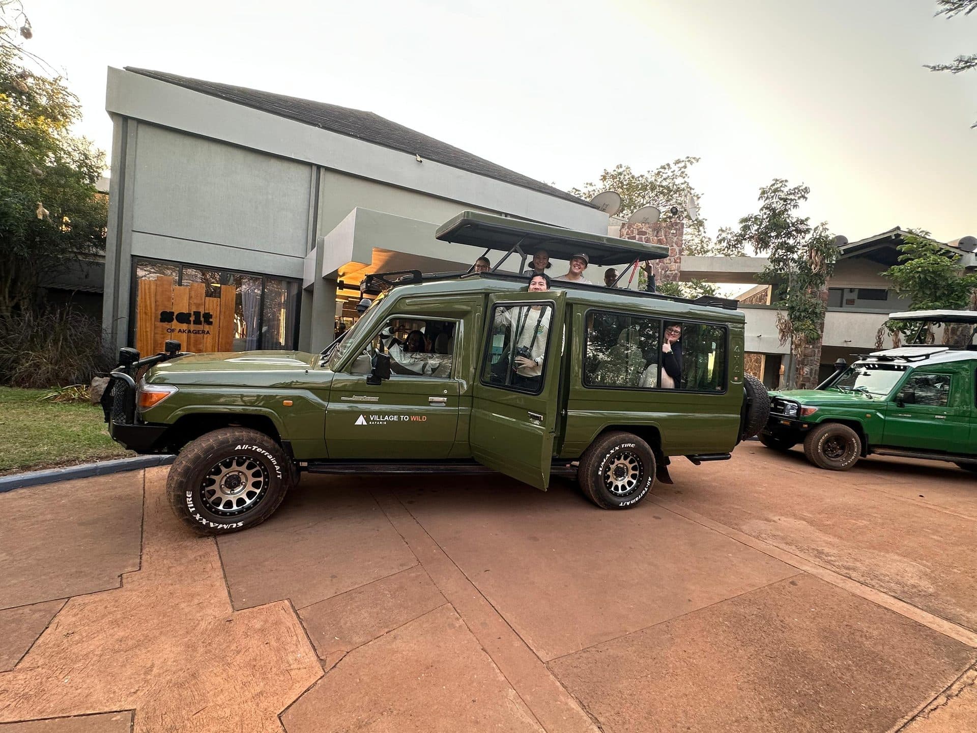 Village to Wild Safaris travelers on safari in Rwanda