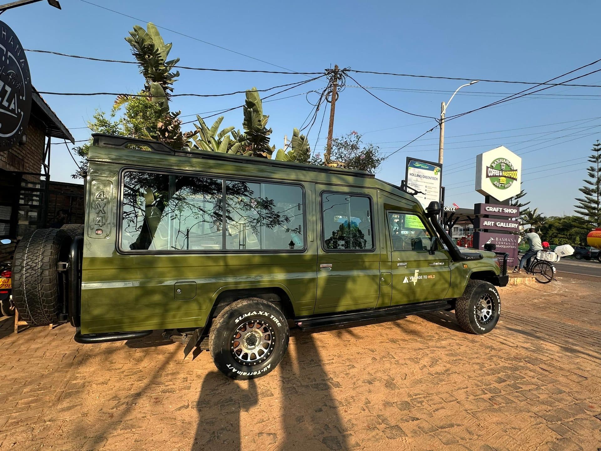 Village to Wild Safaris travelers on safari in Rwanda